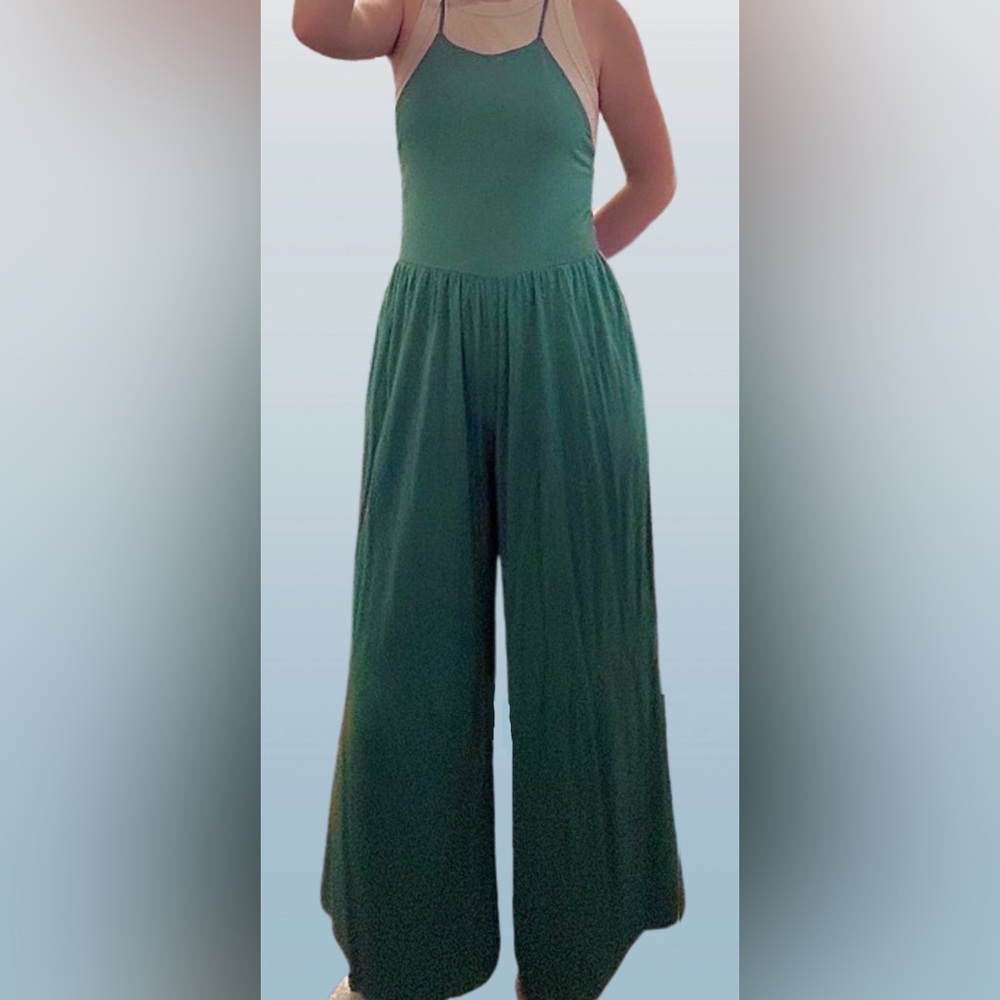 Flowy Teal Summer Jumpsuit From Love Life Essentials